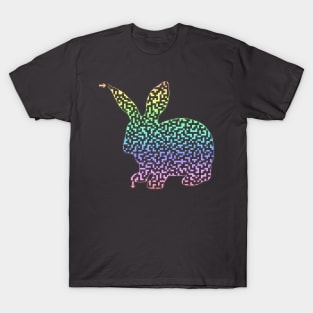 Pastel Colored Bunny Rabbit Maze T-Shirt